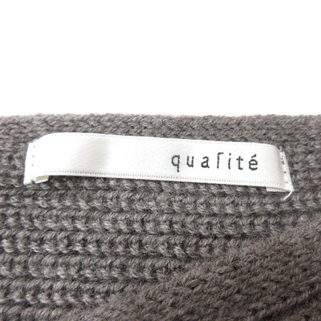 qualite(カリテ)のカリテ ニット セーター 長袖 ドルマンスリーブ ウール F グレー レディースのトップス(ニット/セーター)の商品写真