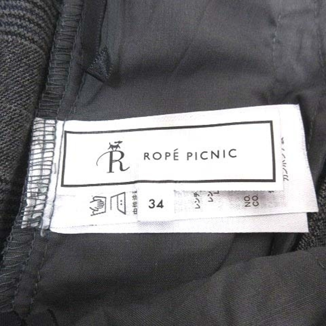 Rope' Picnic(ロペピクニック)のROPE Picnic ワイドパンツ グレンチェック 34 グレー /YK レディースのパンツ(その他)の商品写真