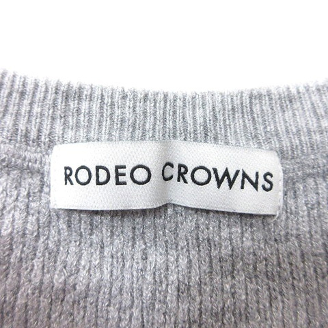 RODEO CROWNS(ロデオクラウンズ)のロデオクラウンズ ワンピース ニット ミモレ ロング 長袖 F グレー レディースのワンピース(ロングワンピース/マキシワンピース)の商品写真