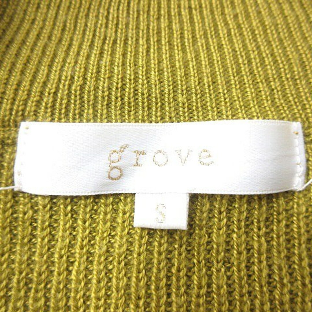 grove(グローブ)のグローブ ニット カットソー ハイネック 長袖 S 黄緑 ライトグリーン レディースのトップス(ニット/セーター)の商品写真