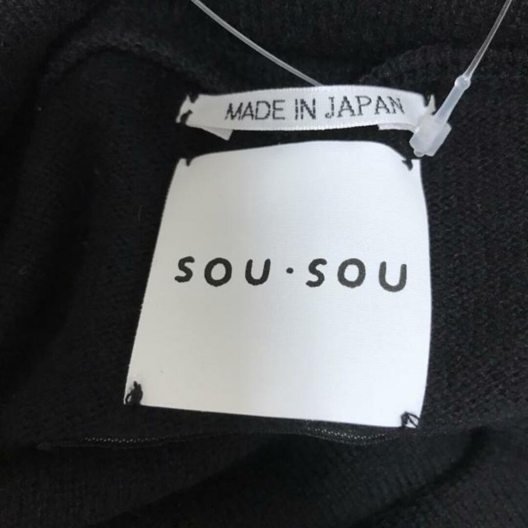 SOU・SOU(ソウソウ)のソウソウ 長袖セーター メンズ - 黒 メンズのトップス(ニット/セーター)の商品写真