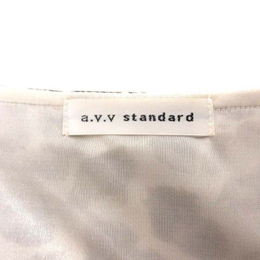 a.v.v standard ワンピース ひざ丈 ヒョウ柄 38 ベージュ 黒 レディースのワンピース(ひざ丈ワンピース)の商品写真