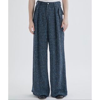 sulvam - Sulvam サルバム FANCY TWEED WIDE PANTS