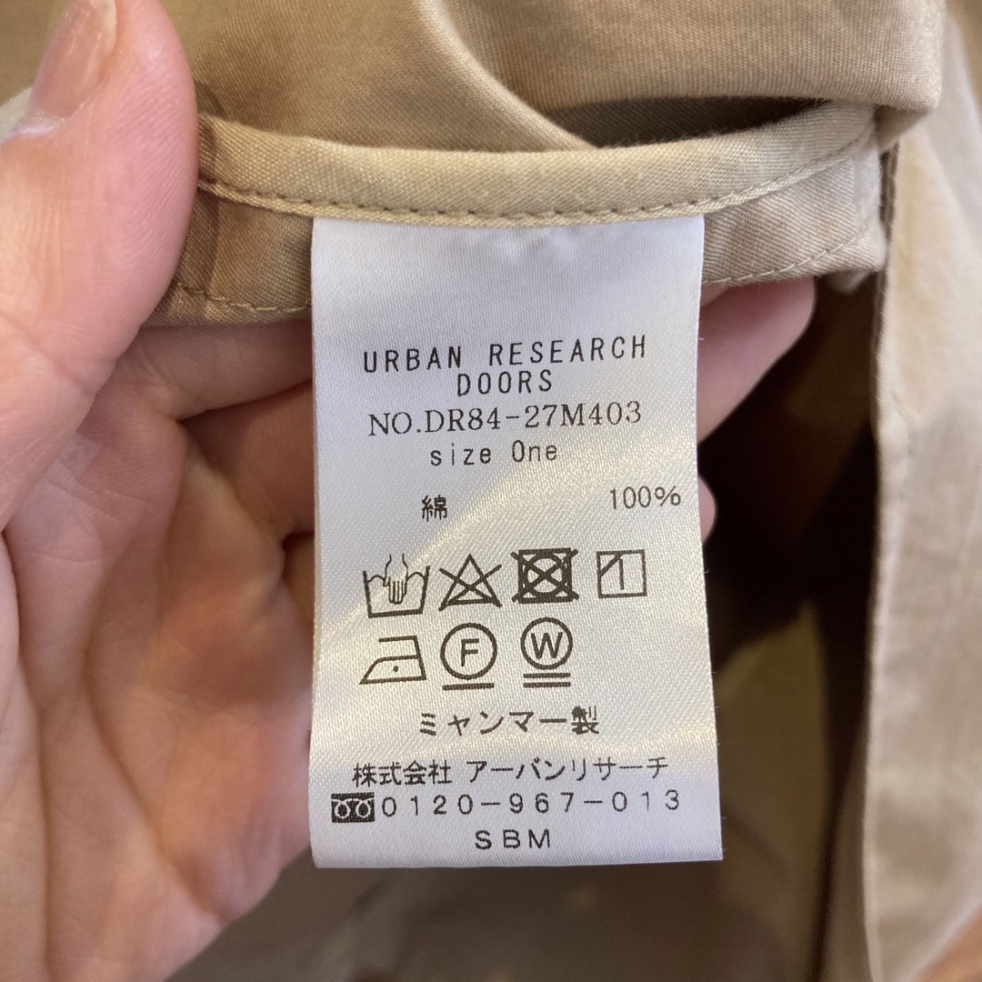 URBAN RESEARCH DOORS(アーバンリサーチドアーズ)のアーバンリサーチドアーズ　コットントレンチコート レディースのジャケット/アウター(トレンチコート)の商品写真