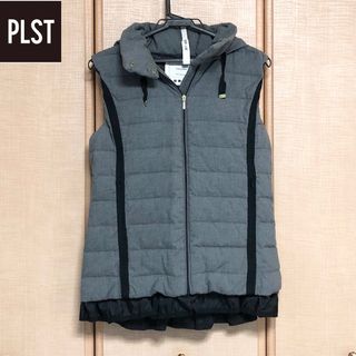 プラステ(PLST)の【クリーニング済】 PLST フリルダウンベスト(ダウンベスト)