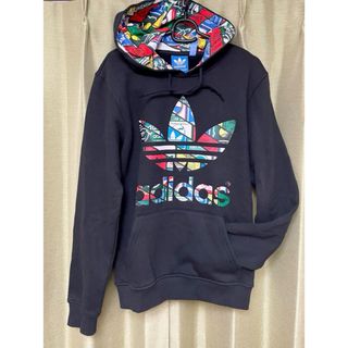 オリジナルス(Originals（adidas）)のAdidas Originals トレフォイル　ビッグロゴ　希少　パーカー❗️(パーカー)