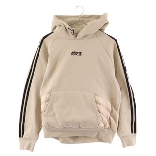 モンクレール(MONCLER)のMONCLER モンクレール ×adidas HOODIE アディダス ダウン切替プルオーバーパーカー フーディー ストーングレー I209S8G0004 M2292(パーカー)