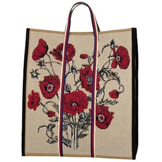 グッチ(Gucci)のグッチ フラワー柄 トートバッグ レディース 【中古】(トートバッグ)