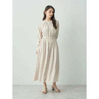 イェッカヴェッカ(YECCA VECCA)の【アイボリー】ギャザーワンピース/24SS(ロングワンピース/マキシワンピース)