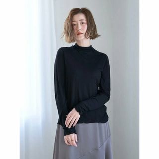 イェッカヴェッカ(YECCA VECCA)の【ブラック】ハイネックカットソー/24SS(カットソー(長袖/七分))