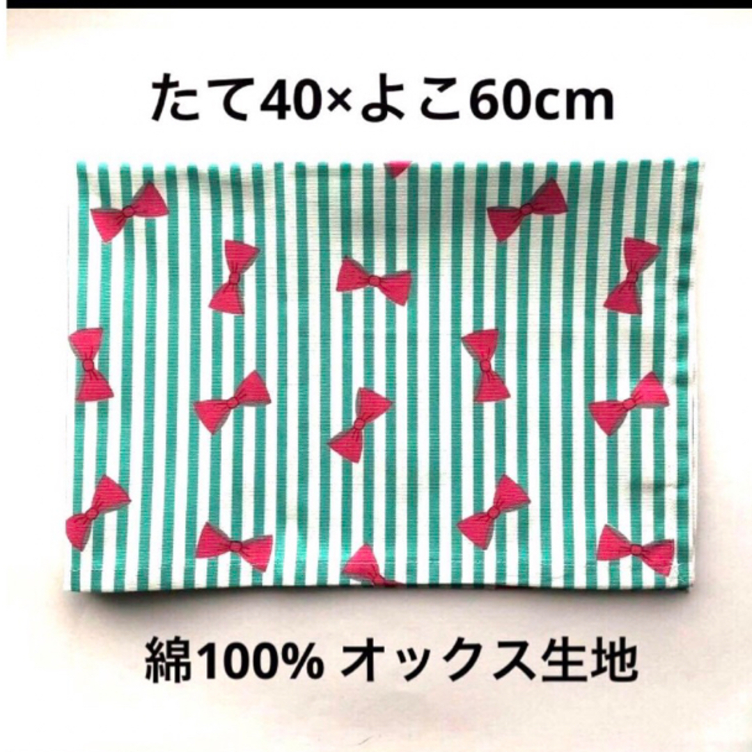 給食袋 ランチョンマット セット ハンドメイド 女の子 40×60 給食ナフキン ハンドメイドのキッズ/ベビー(外出用品)の商品写真