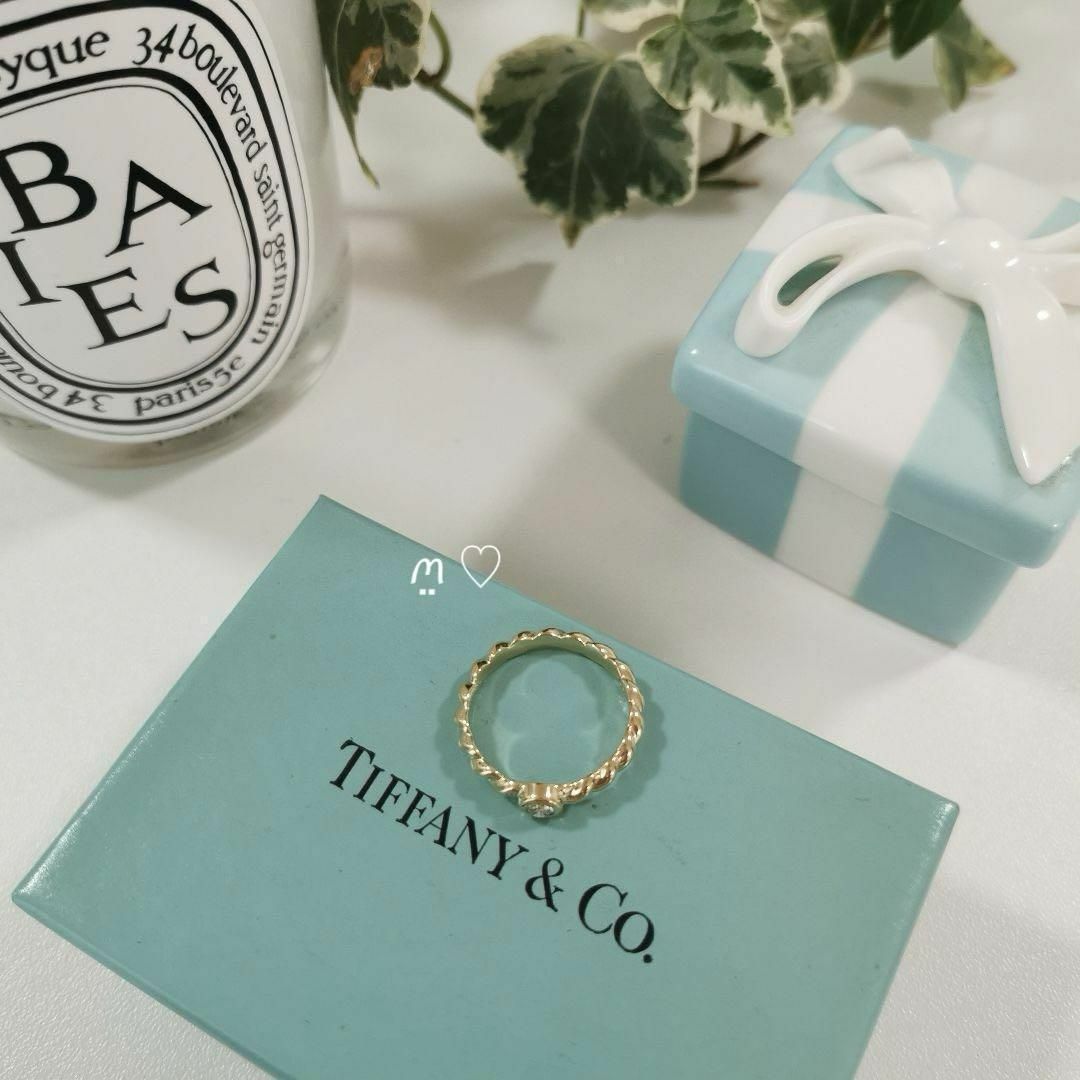 Tiffany & Co.(ティファニー)のティファニー　ダイヤモンドツイストリング　11.5号　18Kゴールドバイザヤード レディースのアクセサリー(リング(指輪))の商品写真