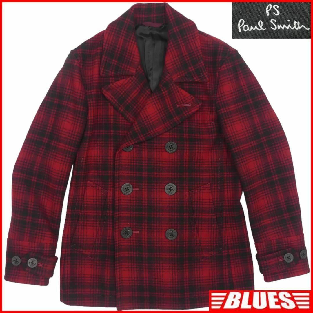 Paul Smith(ポールスミス)のPaul Smith ポールスミス Pコート ピーコート ダブル 赤HH9347 メンズのジャケット/アウター(ピーコート)の商品写真