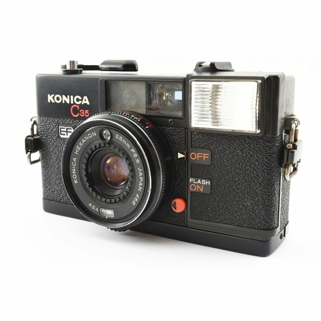 KONICA MINOLTA(コニカミノルタ)のKonica C35 EF 35mm フィルムカメラ 38mm F/2.8 スマホ/家電/カメラのカメラ(フィルムカメラ)の商品写真