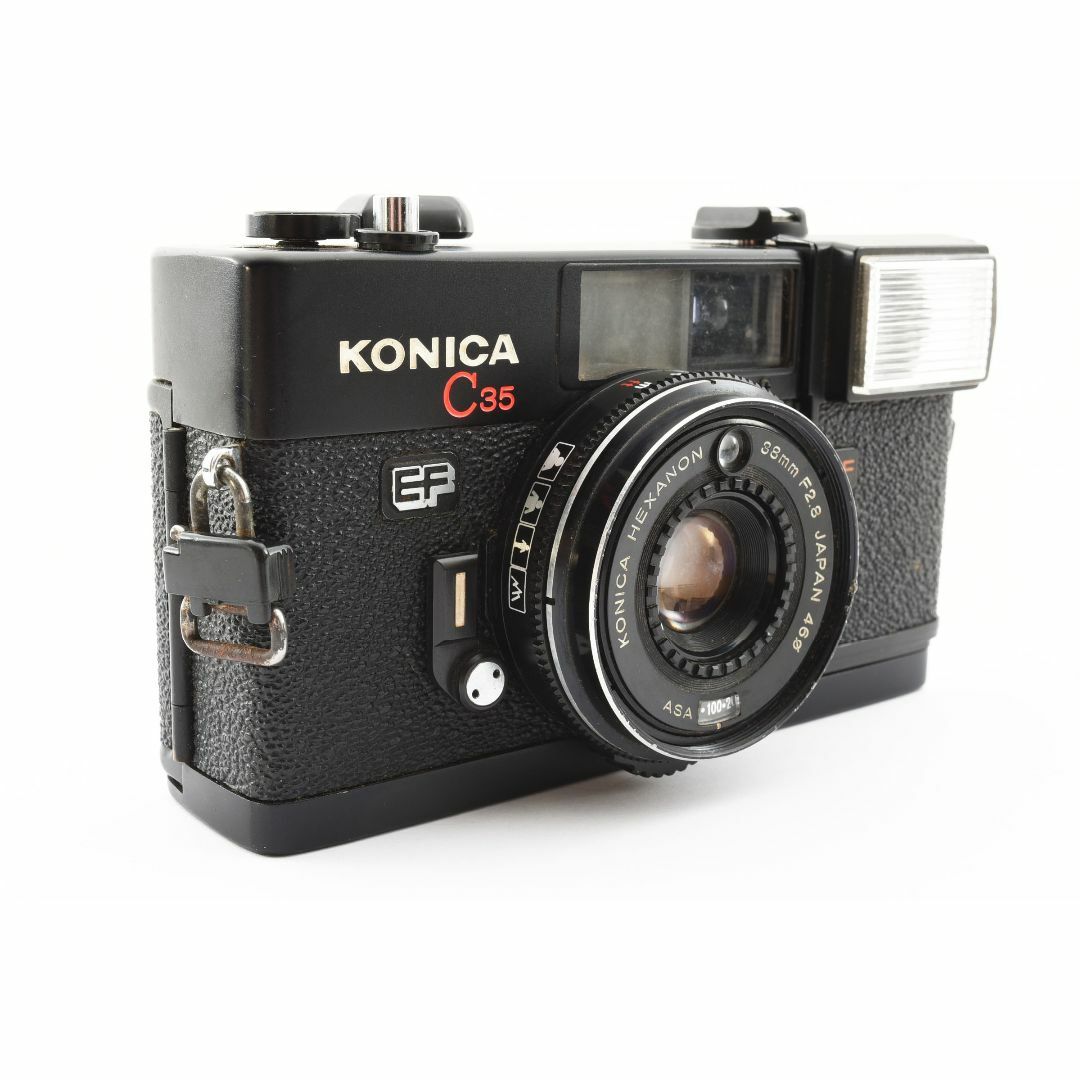 KONICA MINOLTA(コニカミノルタ)のKonica C35 EF 35mm フィルムカメラ 38mm F/2.8 スマホ/家電/カメラのカメラ(フィルムカメラ)の商品写真