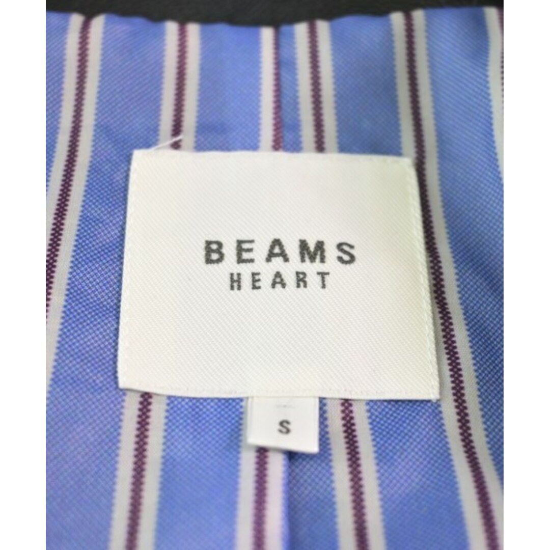 BEAMS HEART ビームスハート ライダース S 黒 【古着】【中古】 レディースのジャケット/アウター(ライダースジャケット)の商品写真