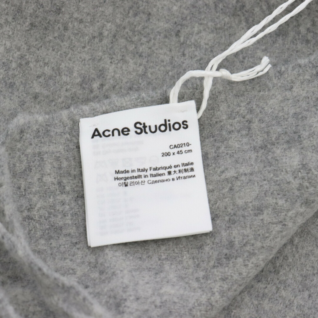 Acne Studios(アクネストゥディオズ)のAcne Studios アクネ ストゥディオズ 21AW Canada New カナダ ニュー ウール フリンジ マフラー グレー メンズのファッション小物(マフラー)の商品写真