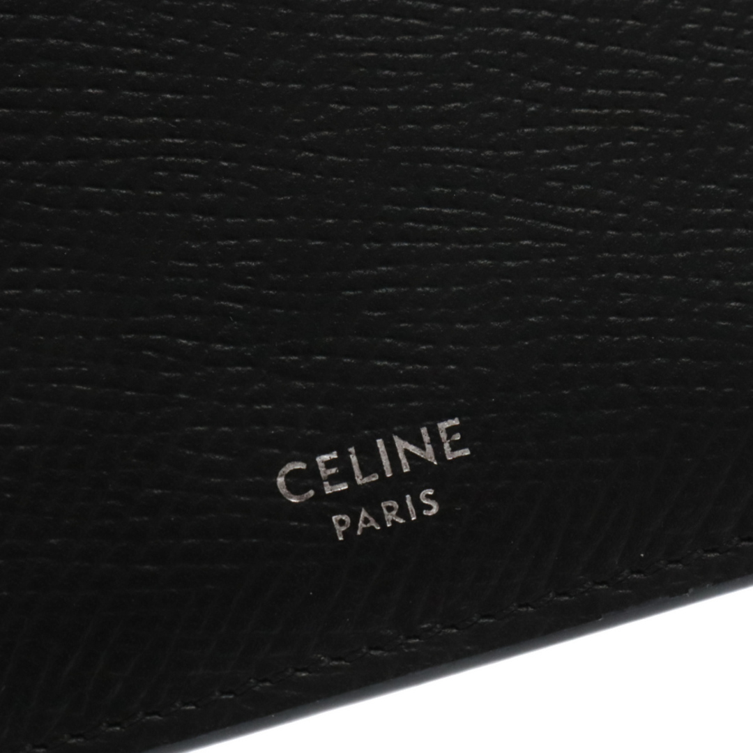 celine(セリーヌ)のCELINE セリーヌ カーフスキン カードホルダー カードケース 名刺入れ ブラック メンズのファッション小物(名刺入れ/定期入れ)の商品写真