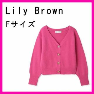 リリーブラウン(Lily Brown)の[リリーブラウン] シアーラメニットカーディガン LWND231267(カーディガン)