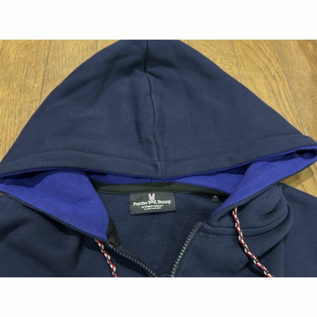 Psycho Bunny(サイコバニー)の＊サイコバニー 切替スウェット ジップアップ パーカー M メンズのトップス(パーカー)の商品写真