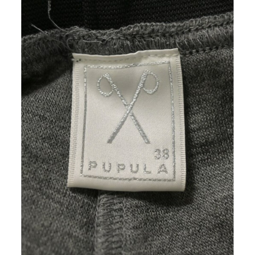 PUPULA(ププラ)のPUPULA ププラ クロップドパンツ 38(M位) グレー 【古着】【中古】 レディースのパンツ(クロップドパンツ)の商品写真