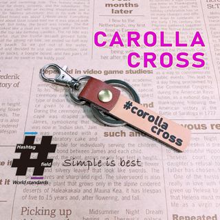 #CAROLLA CROSS 本革ハンドメイド キーホルダー カローラクロス(キーホルダー/ストラップ)