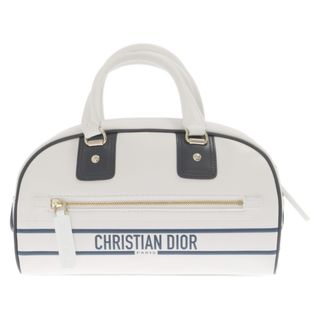 クリスチャンディオール(Christian Dior)のChristian Dior クリスチャンディオール DIORVIBE ディオール ヴァイブ ロゴレザーボストン バッグ M6209OOBR ホワイト ※ギャラ付属(ボストンバッグ)