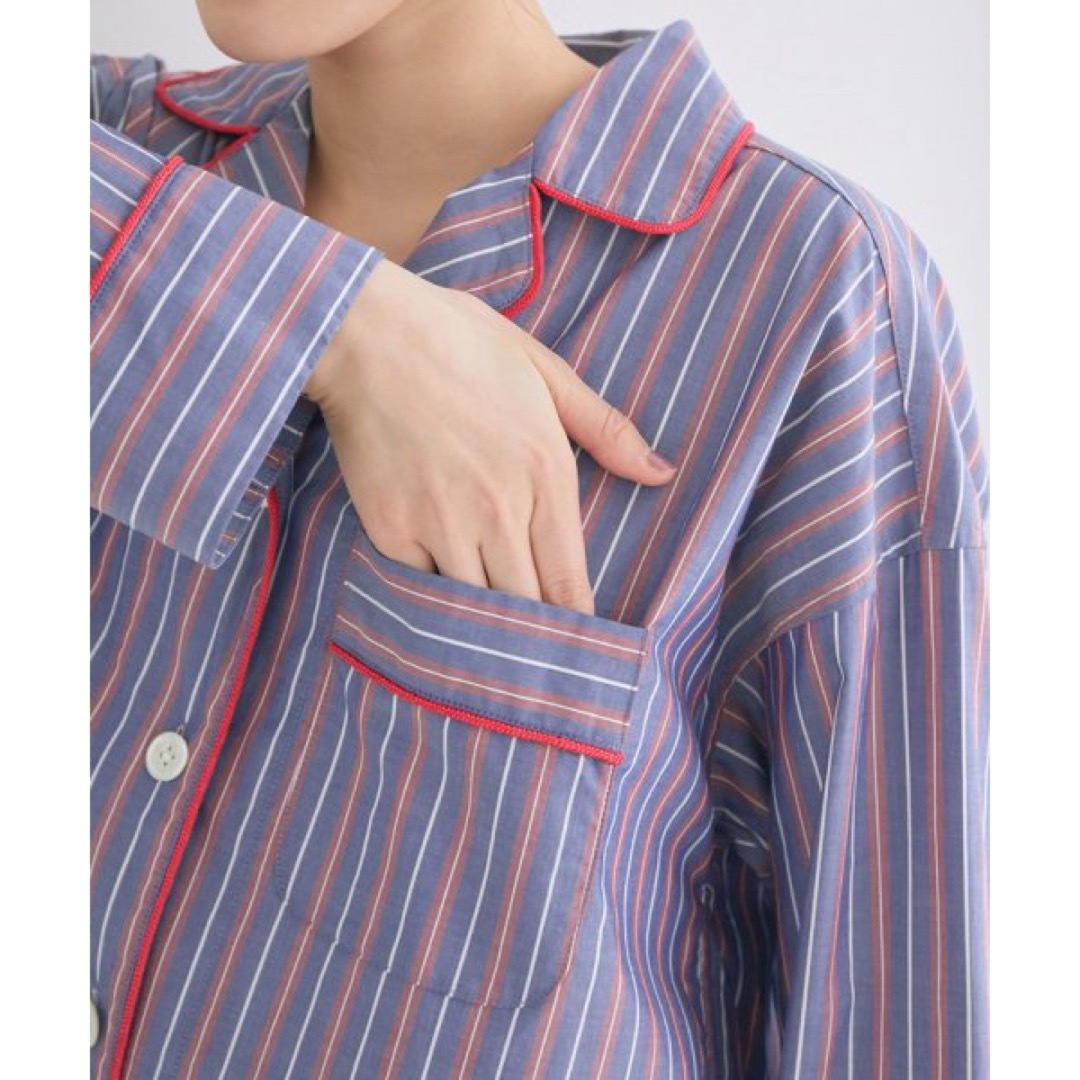 新品✨タグ付き♪未使用‼️お洒落💖鎌倉シャツ　上下セット　パジャマ　大特価‼️ レディースのルームウェア/パジャマ(パジャマ)の商品写真