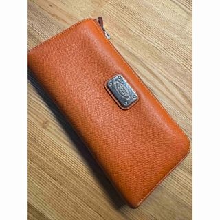 トッズ(TOD'S)のTOD'S 長財布　オレンジ(長財布)