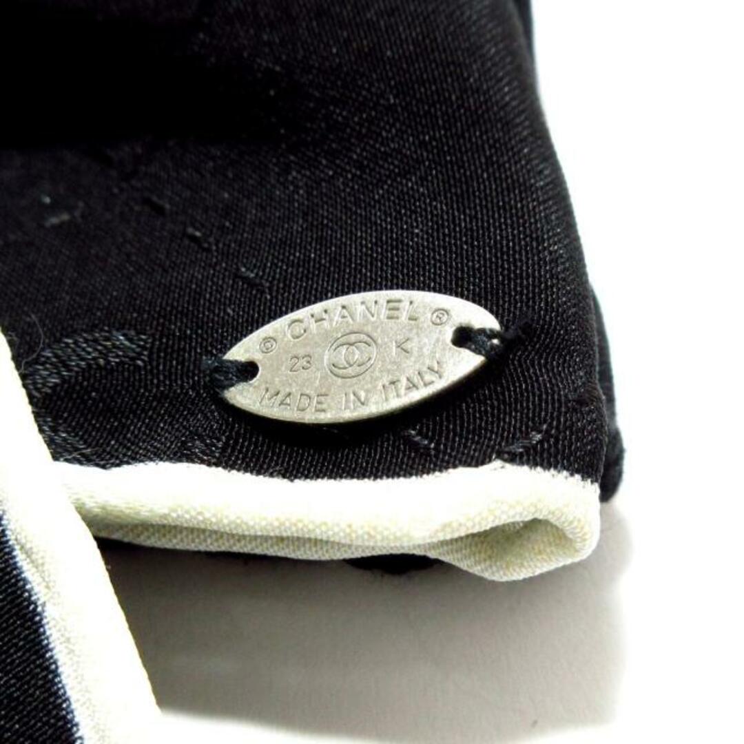 CHANEL(シャネル)のシャネル バレッタ美品  - コットン 黒×白 レディースのヘアアクセサリー(バレッタ/ヘアクリップ)の商品写真