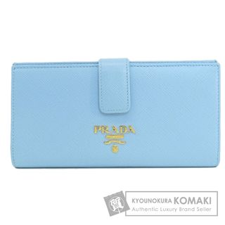 プラダ(PRADA)のPRADA ロゴ サフィアーノ 長財布（小銭入れあり） レザー レディース(財布)