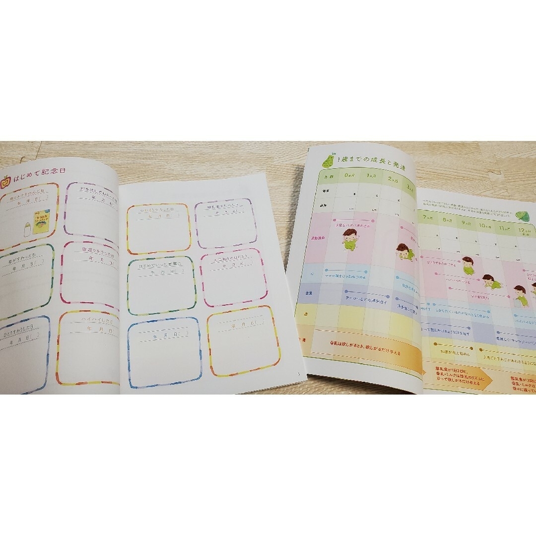 明治(メイジ)のBabyDiary　育児日記(育児記録)　2冊セット(明治)【おまけ付き】 キッズ/ベビー/マタニティのキッズ/ベビー/マタニティ その他(その他)の商品写真