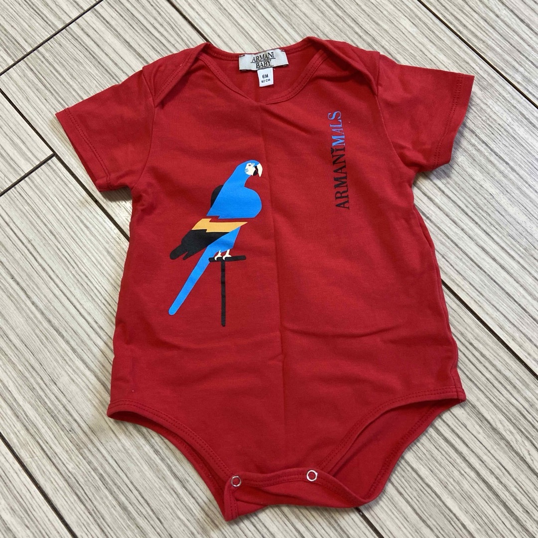 ARMANI JUNIOR(アルマーニ ジュニア)のアルマーニベビー 半袖ロンパース 60 キッズ/ベビー/マタニティのベビー服(~85cm)(ロンパース)の商品写真