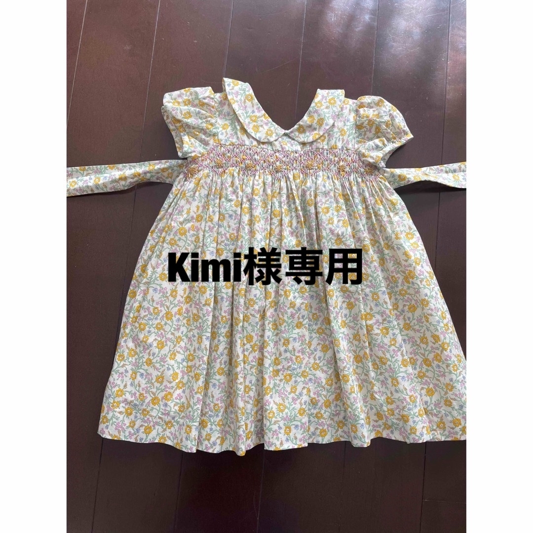 Bonpoint(ボンポワン)のAmaia kids のスモッキングワンピース　1y キッズ/ベビー/マタニティのベビー服(~85cm)(ワンピース)の商品写真