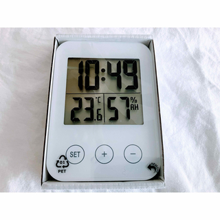 IKEA - 【新品♡匿名配送】IKEA イケア 置時計 湿度計/温度計付 SLATTIS