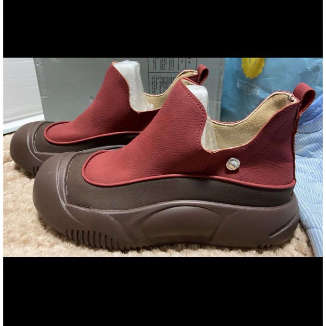 値下げ★新品 ショートブーツ ブラウン、レッド系 レディースの靴/シューズ(その他)の商品写真
