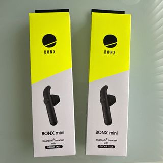 ボンクス(BONX WORK)のBONX mini 2個セット　距離無制限通話(ヘッドフォン/イヤフォン)