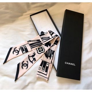 新品タグ付き　CHANEL ツイリー　スカーフ　カメリア　シャネル