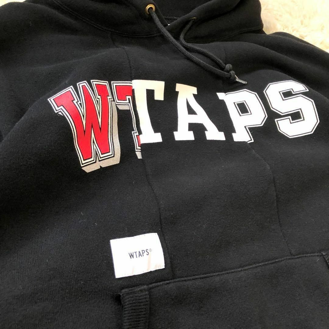 W)taps(ダブルタップス)の【美品】ダブルタップス 18AW 再構築パーカー リッパー 02 ブラック M メンズのトップス(パーカー)の商品写真