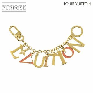 ルイヴィトン(LOUIS VUITTON)の未使用 展示品 ルイ ヴィトン LOUIS VUITTON ポルトクレ イニシャル バッグ チャーム ゴールド レッド M61020 VLP 90222613(チャーム)