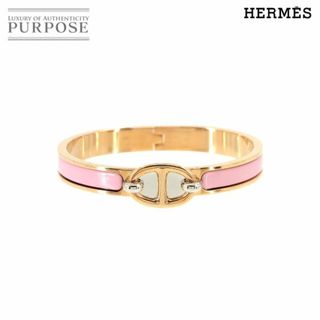 エルメス(Hermes)の未使用 展示品 エルメス HERMES ミニ クリック シェーヌダンクル バングル ピンク ピンクゴールド シルバー アクセサリー VLP 90223230(ブレスレット/バングル)