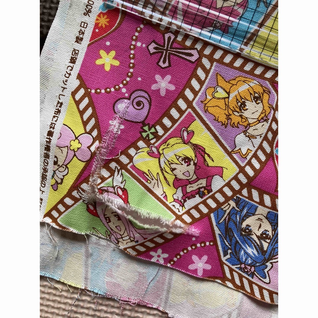 プリキュア　生地　オールスターズ　オックス ハンドメイドの素材/材料(生地/糸)の商品写真