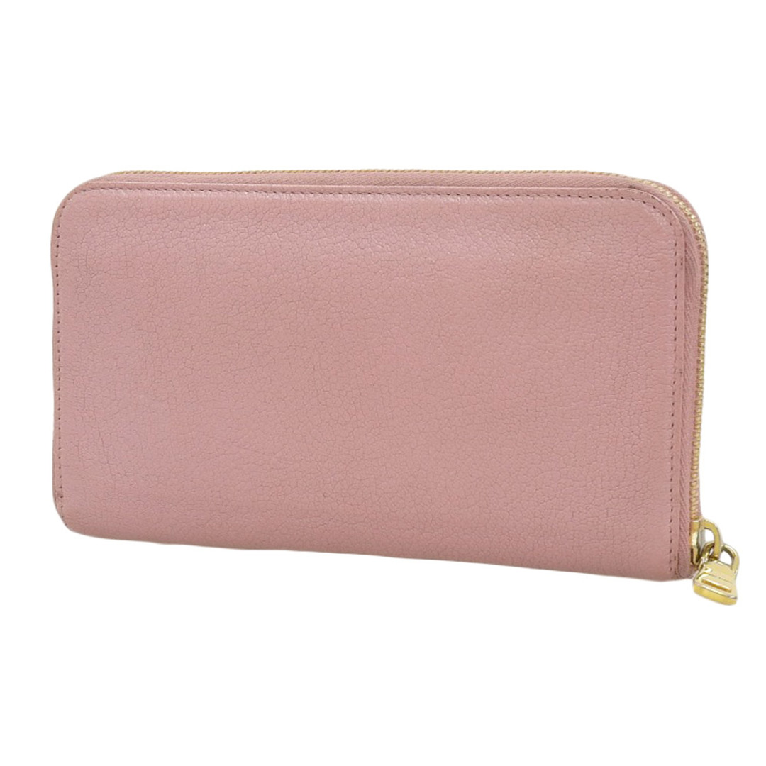 本物保証】 ミュウミュウ MIUMIU リボン ラウンドファスナー長 本物保証】 ミュウミュウ MIUMIU リボン ラウンドファスナー長