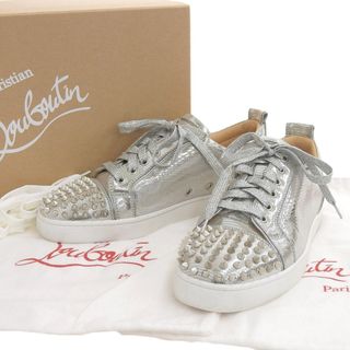 クリスチャンルブタン(Christian Louboutin)の【本物保証】 箱・布袋付 超美品 クリスチャンルブタン Christian Louboutin ルイス ジュニア スパイク フラット スタッズ 靴 41.5 1180639(スニーカー)