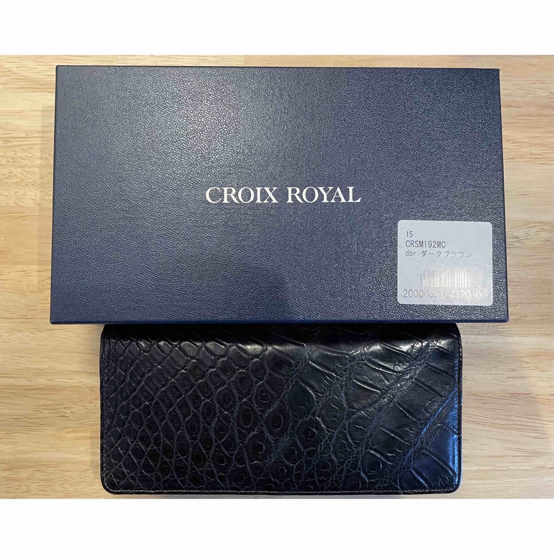 CROIXROYAL 長財布　ダークブラウン　CRSM192MC メンズのファッション小物(長財布)の商品写真