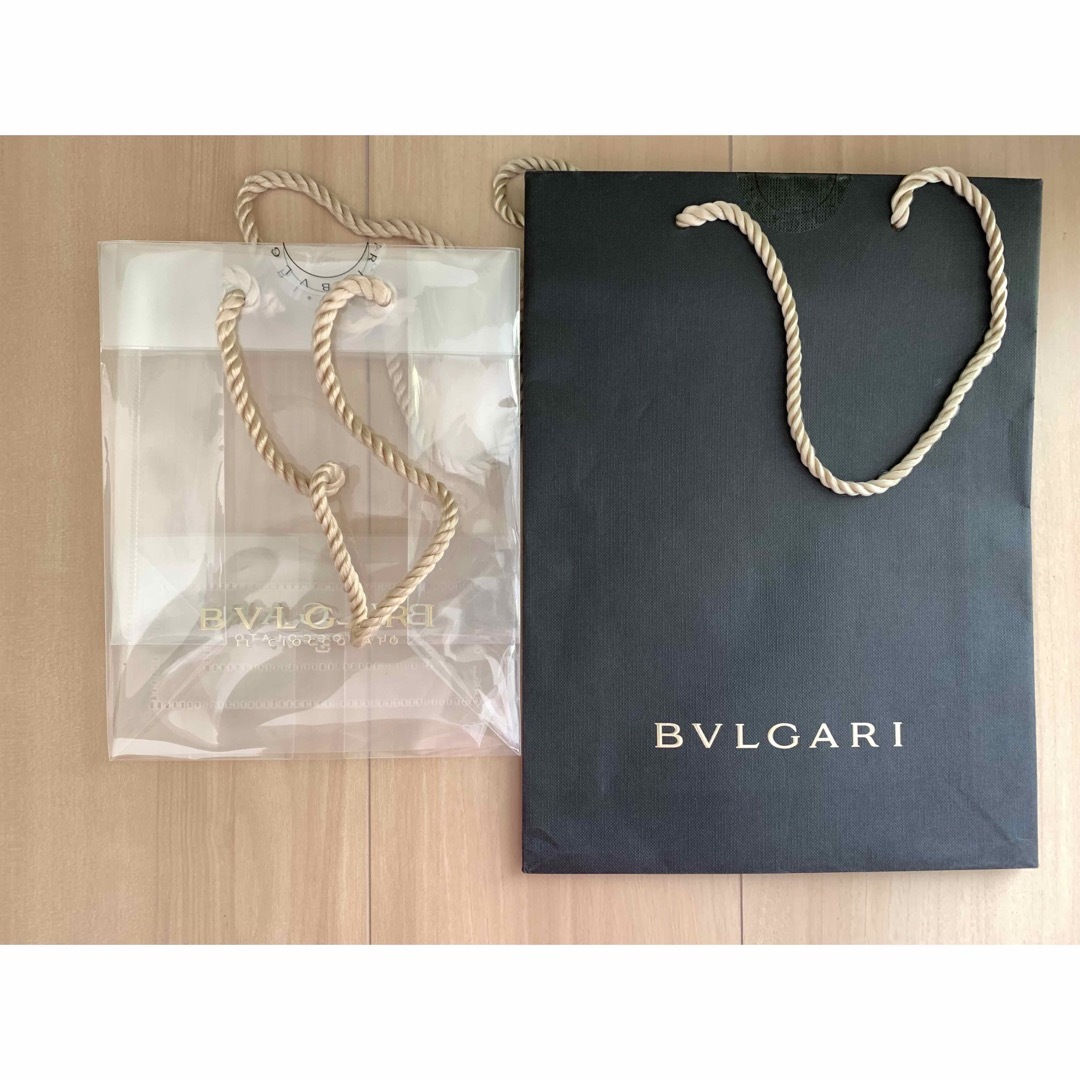 BVLGARI(ブルガリ)のブルガリBVLGARI ショップ袋 ショッパー 透明 レディースのバッグ(ショップ袋)の商品写真