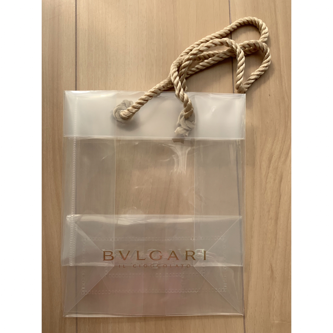 BVLGARI(ブルガリ)のブルガリBVLGARI ショップ袋 ショッパー 透明 レディースのバッグ(ショップ袋)の商品写真