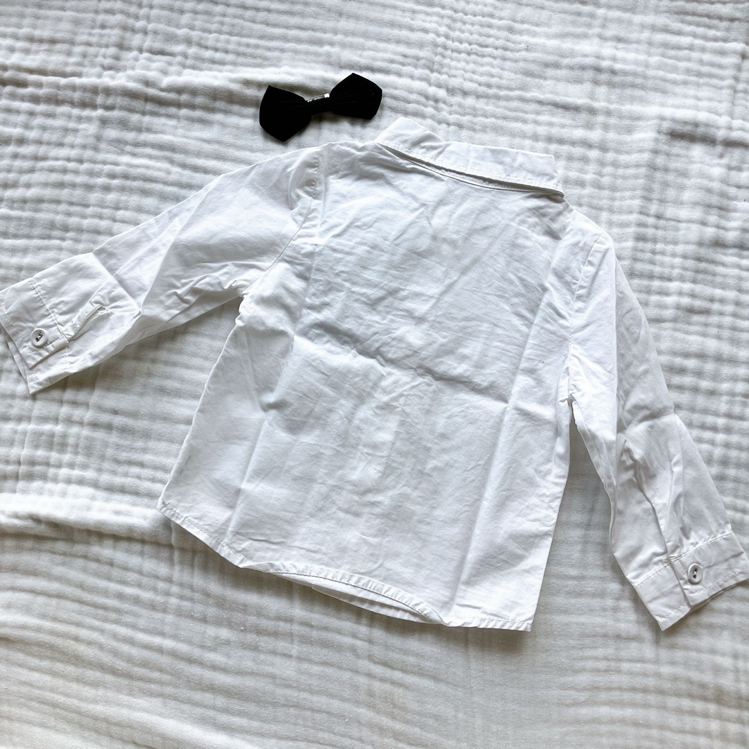 【おまけつき】フォーマルシャツ　80cm キッズ/ベビー/マタニティのベビー服(~85cm)(シャツ/カットソー)の商品写真