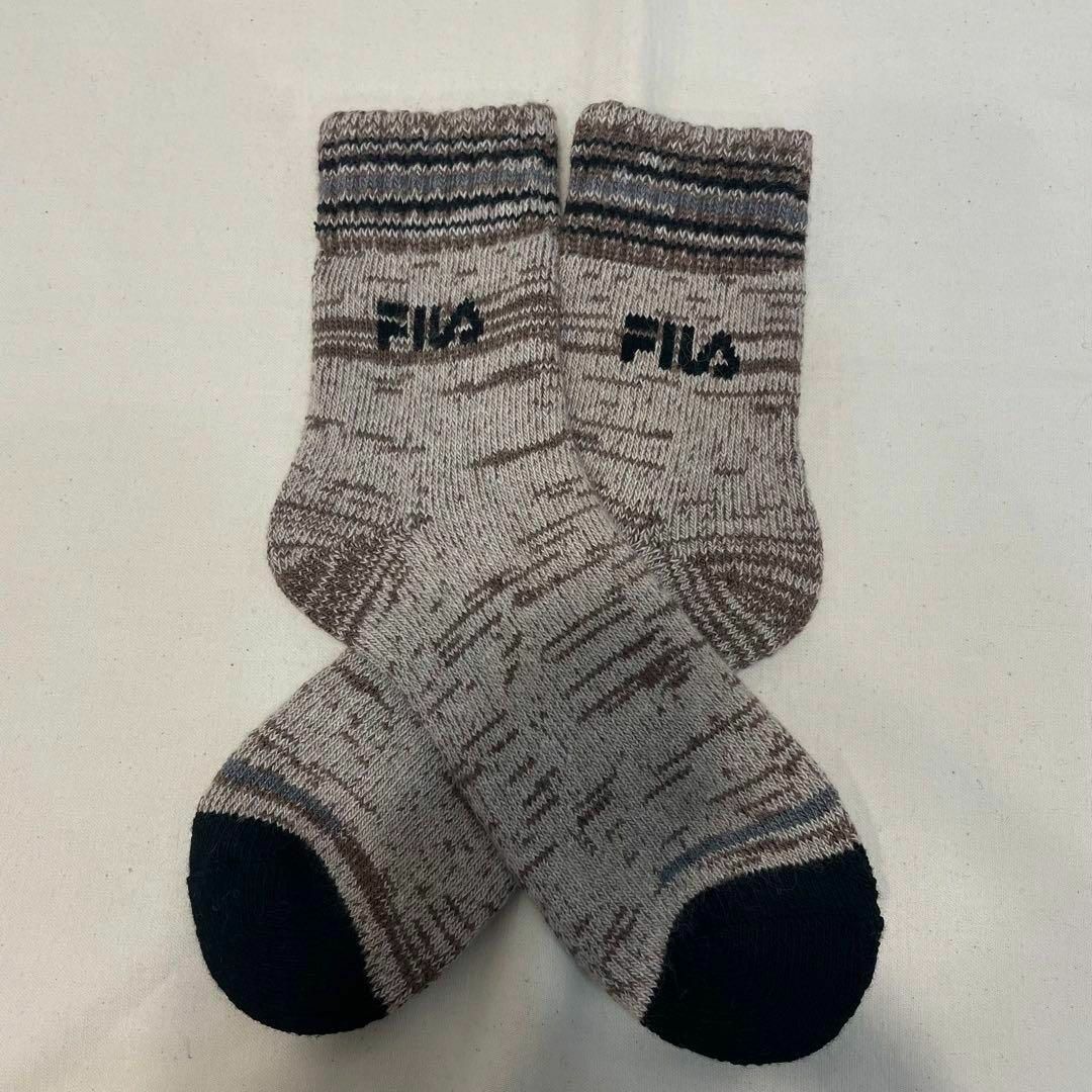 FILA(フィラ)の新品 フィラ ルームソックス 厚手 ソックス 靴下 23〜25㎝ 3足セット レディースのレッグウェア(ソックス)の商品写真