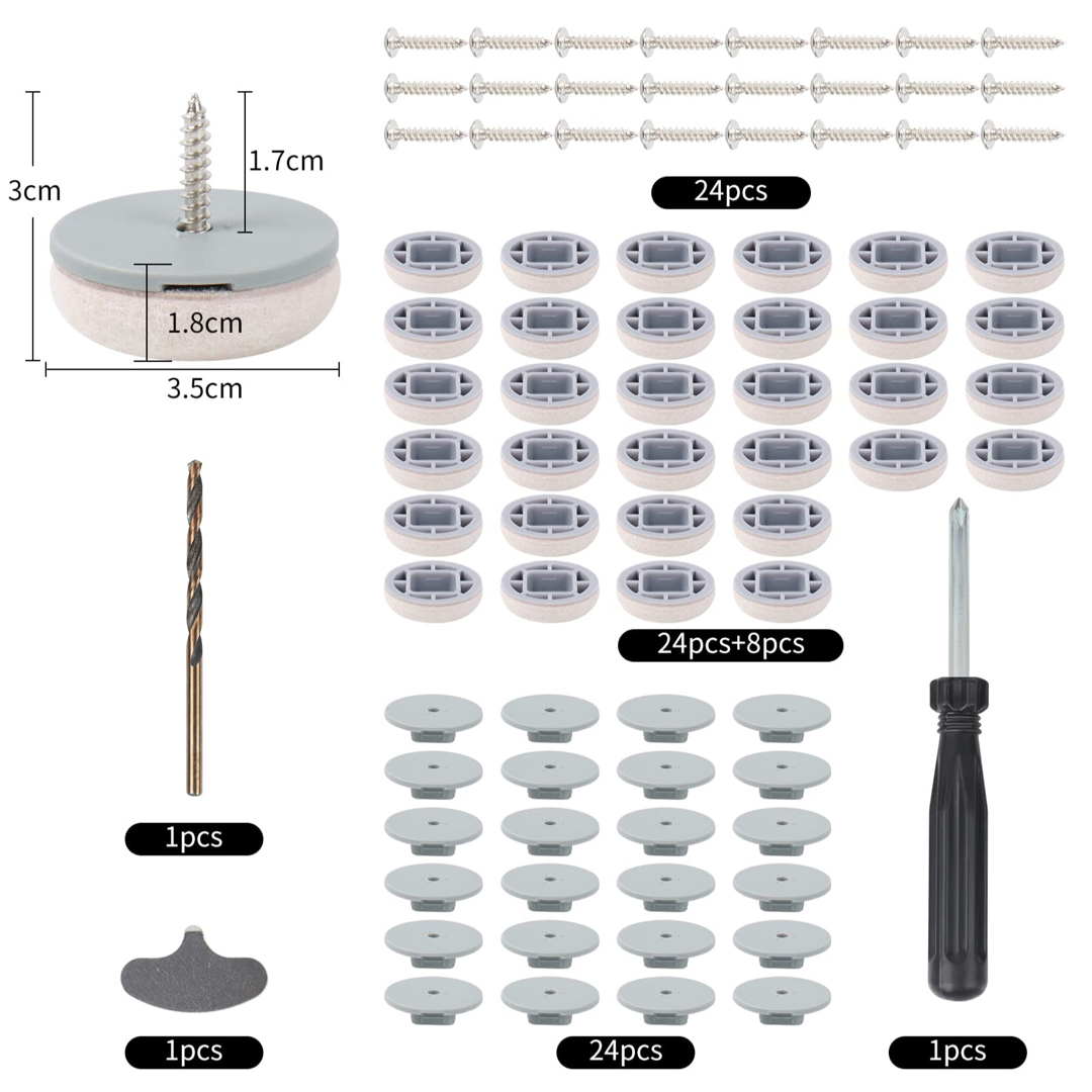 椅子脚カバー 滑り止め キズ防止 丸脚 角脚兼用 24個セット ベージュ インテリア/住まい/日用品の椅子/チェア(その他)の商品写真